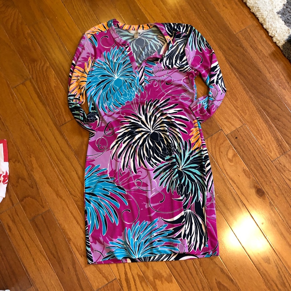 Multi color 3 qtr sleeve